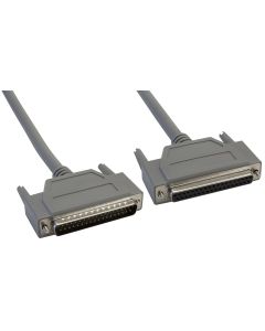 Amphenol CS-DSSMDB37MF-005 37-Pin DB37 D-Sub Cable, Shielded, Male/Female, 5', Gray