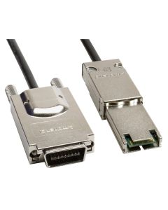 Amphenol CS-SAS1MUKBCM-001 External 4X SAS to Mini-SAS Cable, SFF-8088 to SFF-8470, 1 m, 3.3', Black