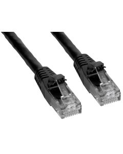 Amphenol MP-64RJ45UNNK-100 Cat6 UTP Patch Cord, RJ45, 550 MHz, 100', Black