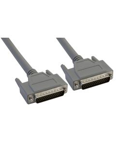 Amphenol CS-DSDHD44MM0-002.5 44-Pin HD44 Deluxe D-Sub Cable, Shielded, Male/Male, 2.5', Gray